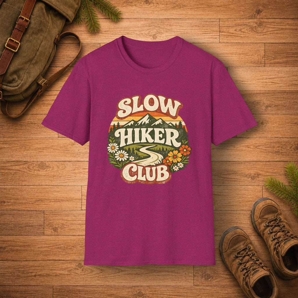 Retro Mountain Slow Hiker Club T‑Shirt