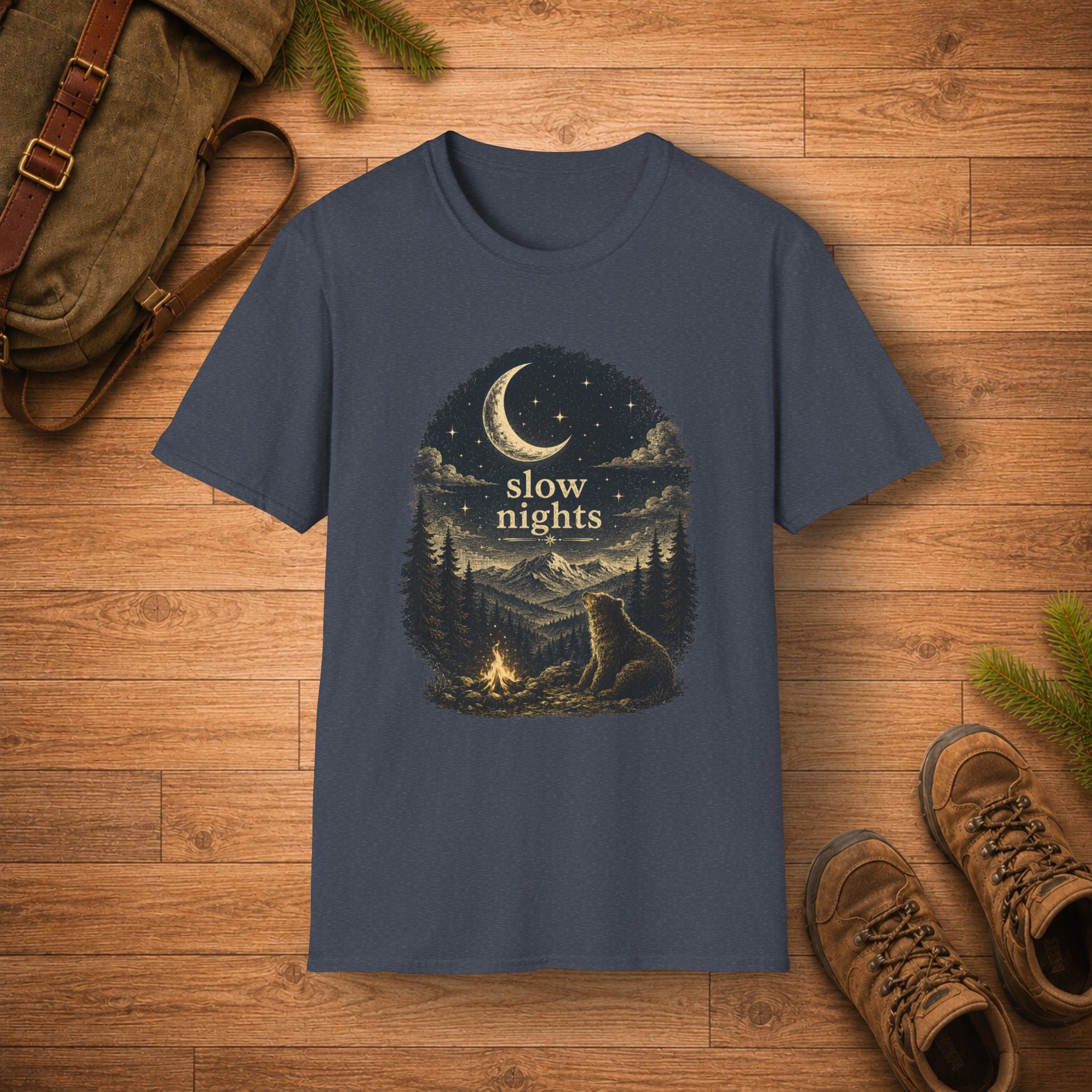 Slow Nights Bear T-Shirt