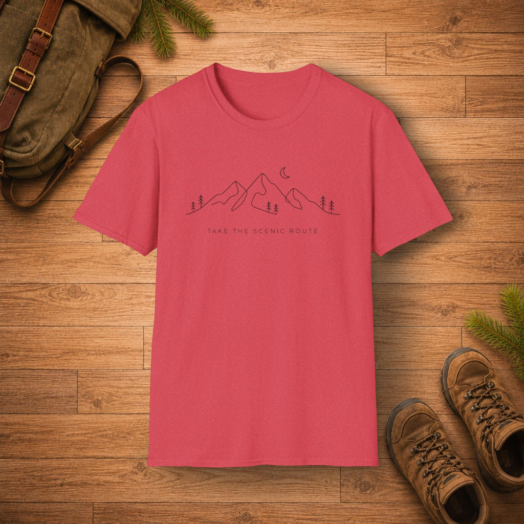 Minimalist Take The Scenic Route T‑Shirt