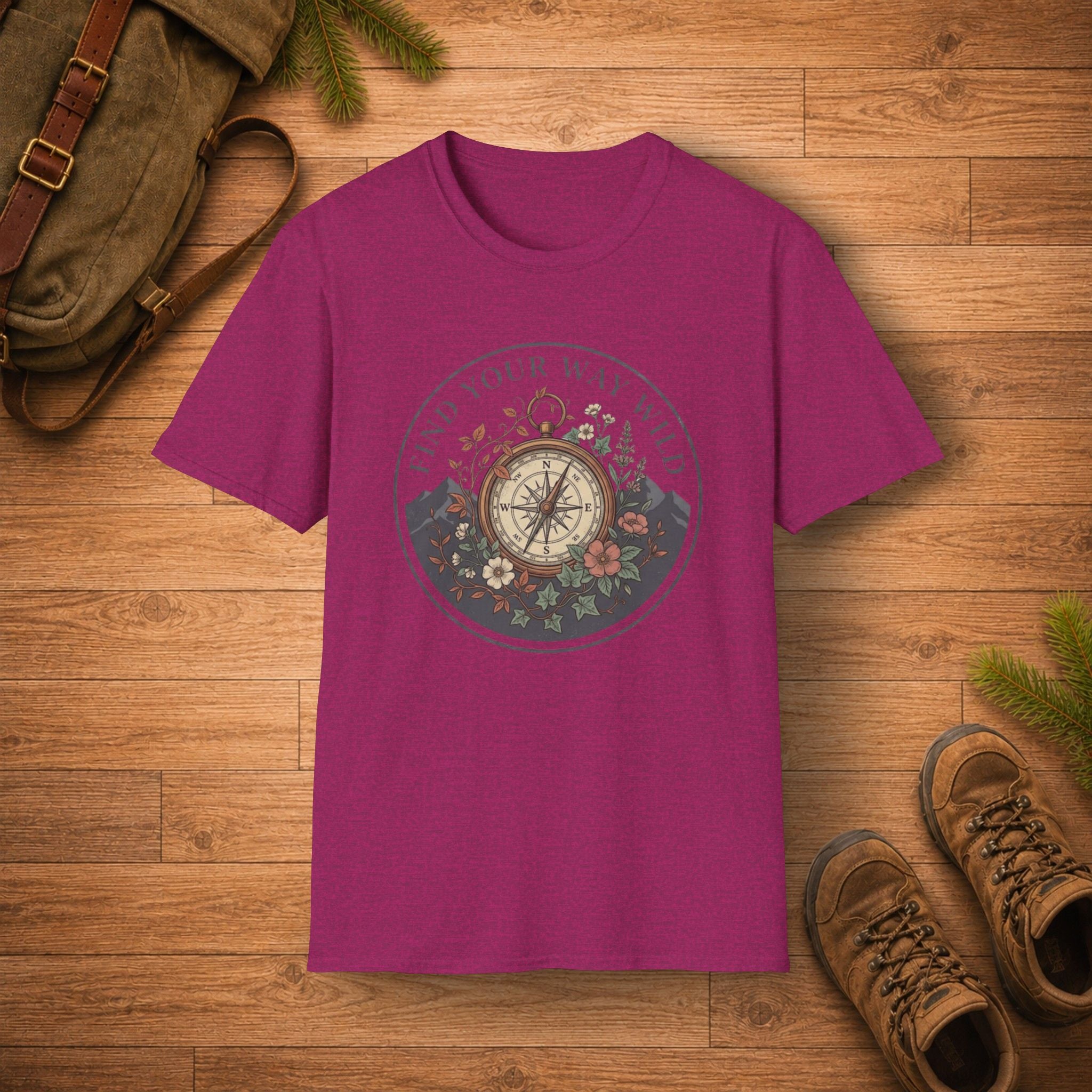 Find Your Way Wild Compass T‑Shirt