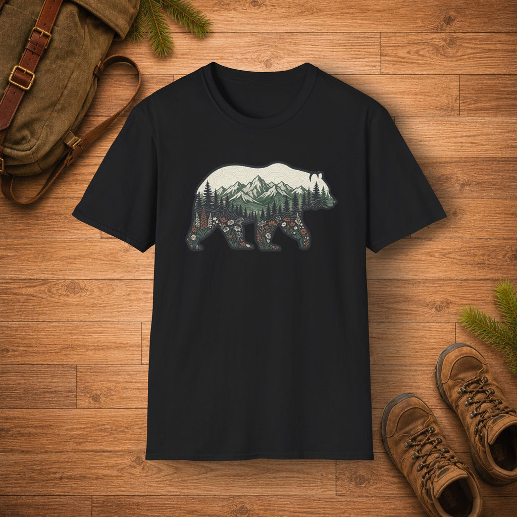 Mountain In Bear T‑Shirt