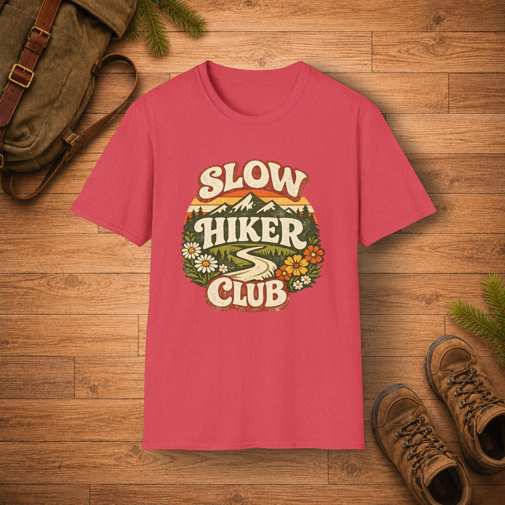 Retro Mountain Slow Hiker Club T‑Shirt
