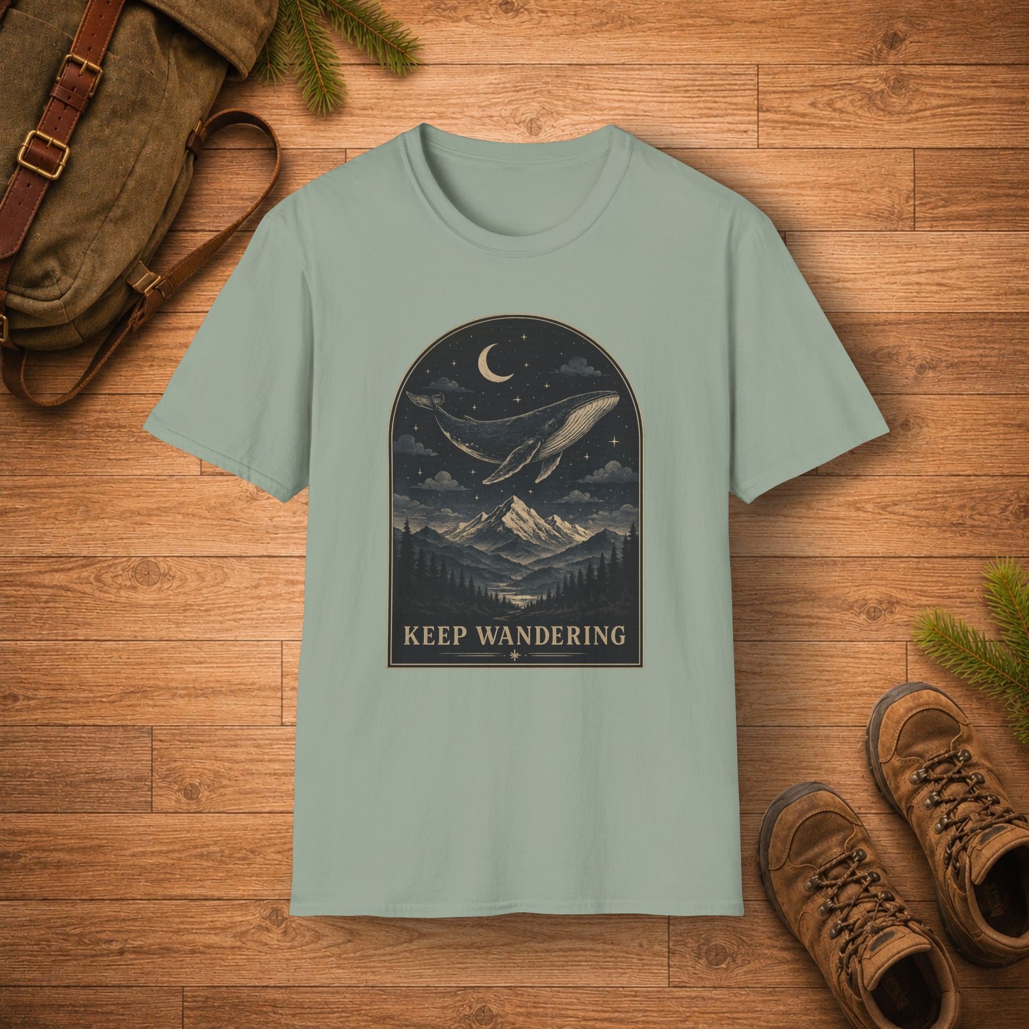 Keep Wandering Whale T-Shirt