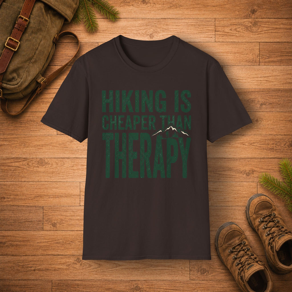 Hiking Is Cheaper Than Therapy T-Shirt