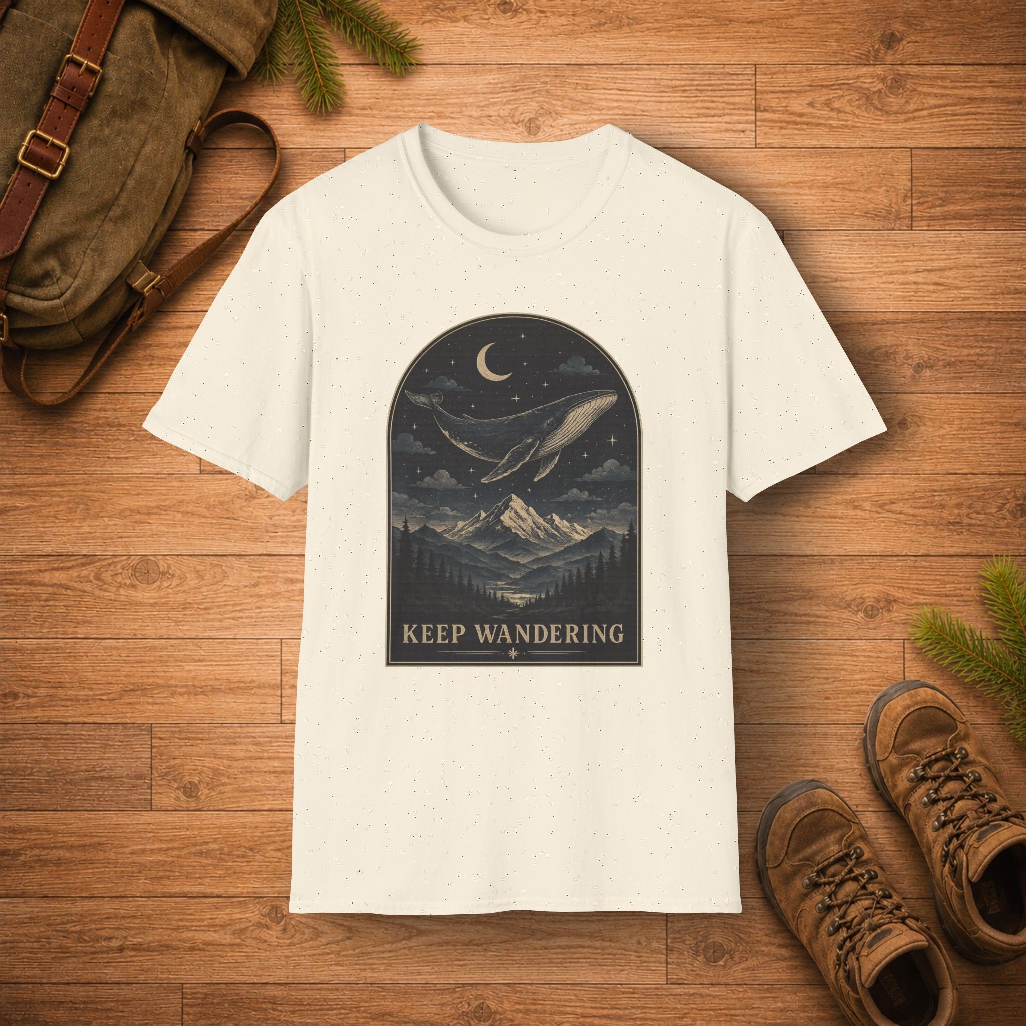 Keep Wandering Whale T-Shirt