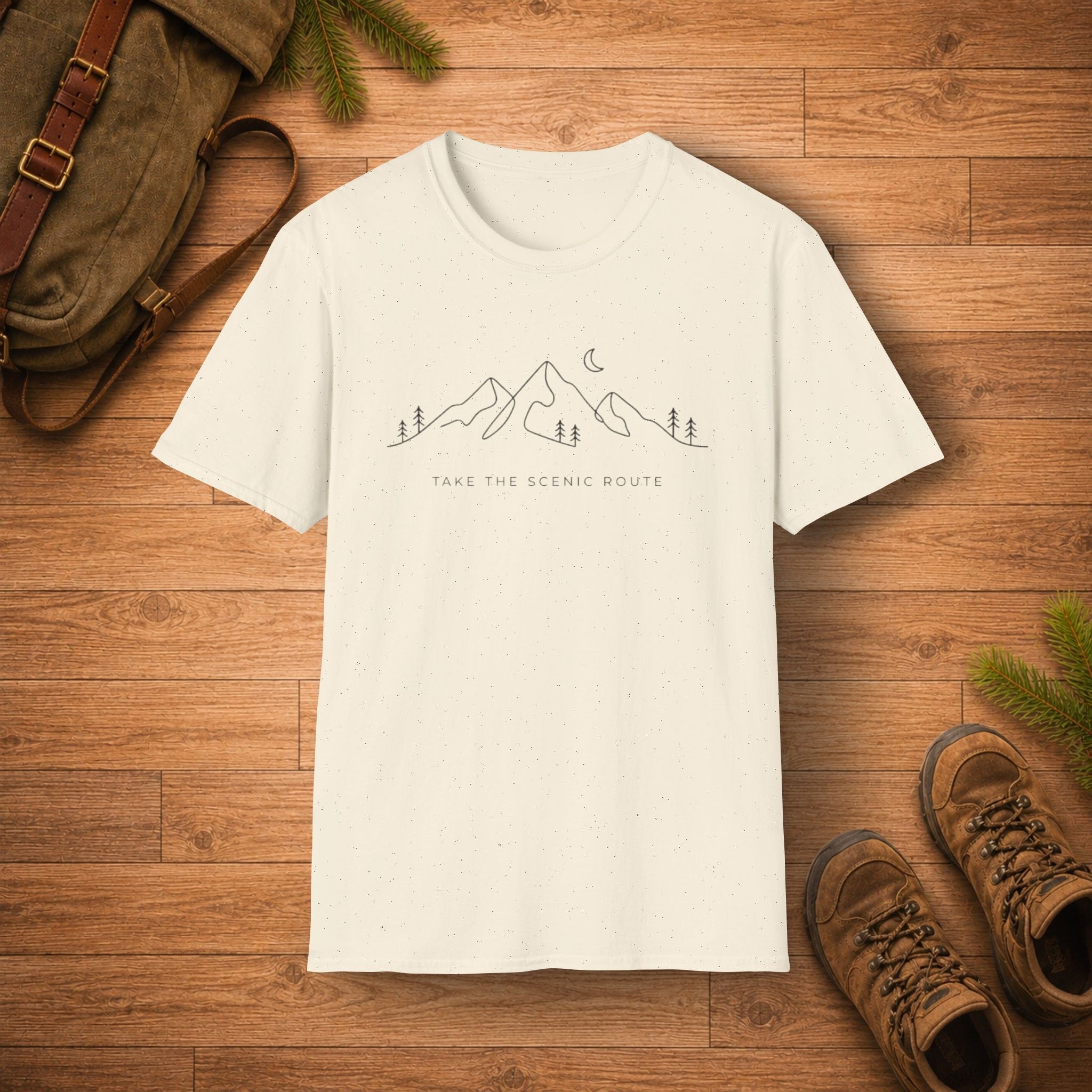 Minimalist Take The Scenic Route T‑Shirt