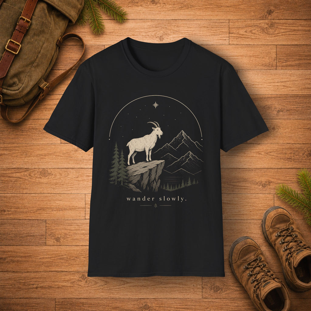 Mountain Goat Starry Night T-Shirt