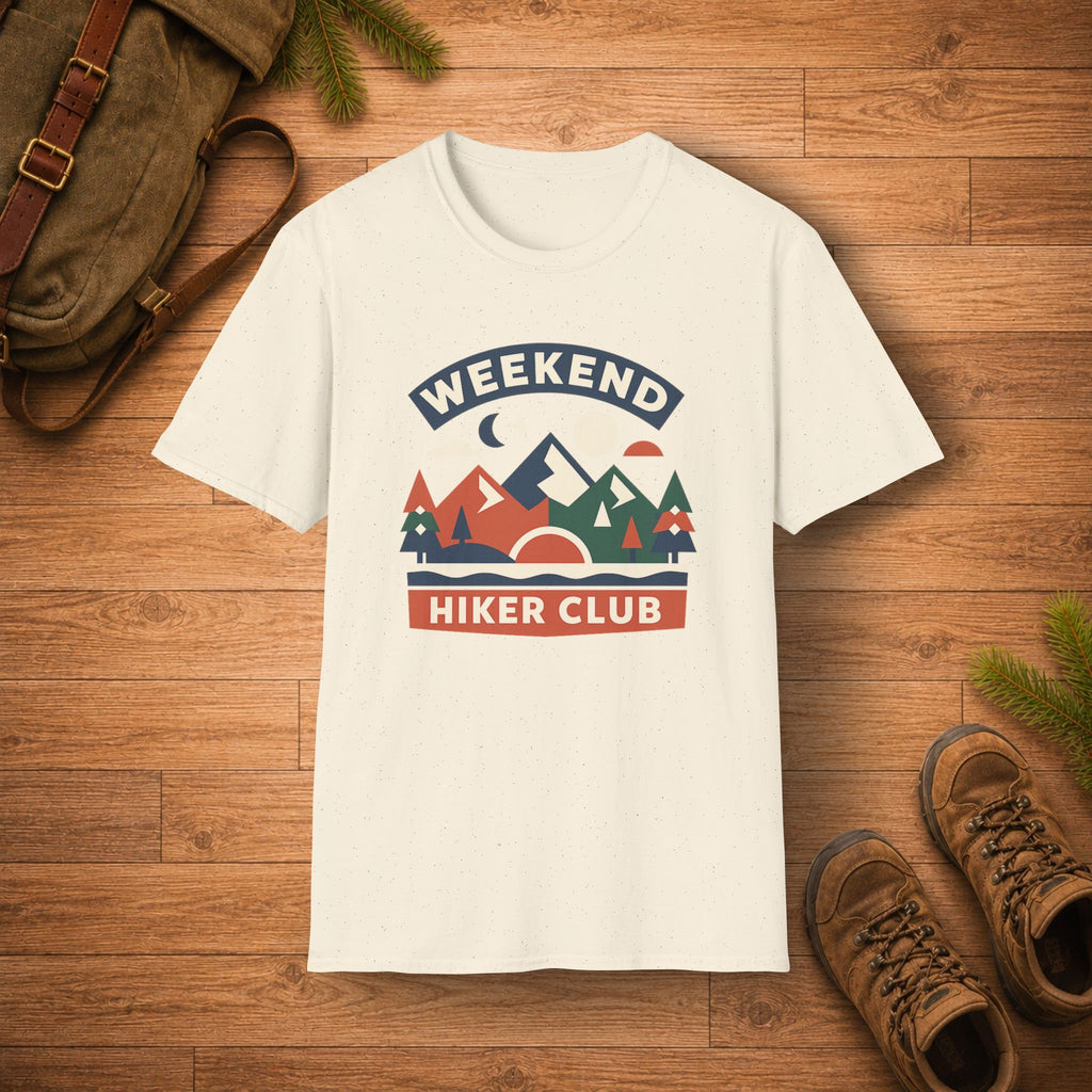 Retro Mountain Weekend Hiker Club T‑Shirt