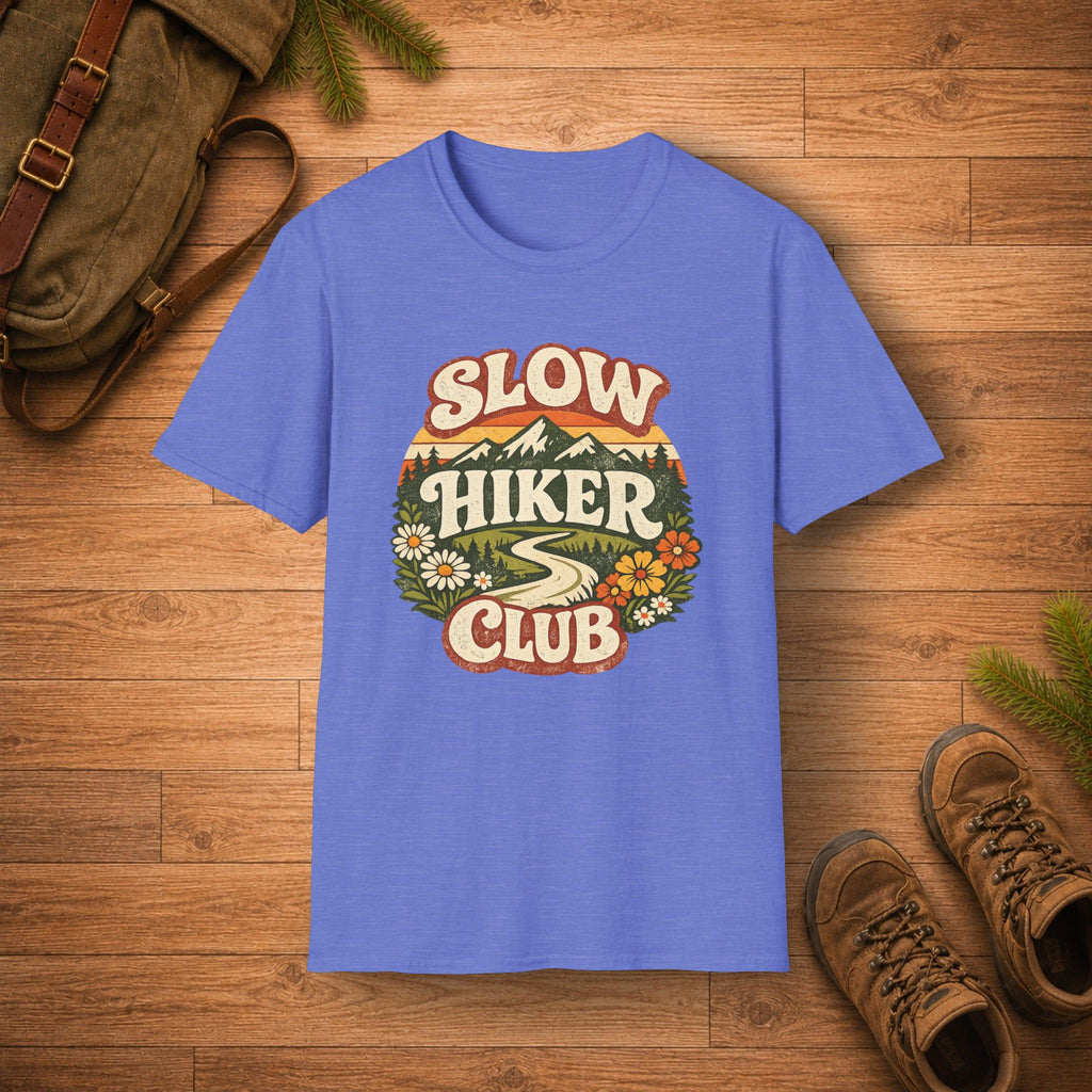 Retro Mountain Slow Hiker Club T‑Shirt