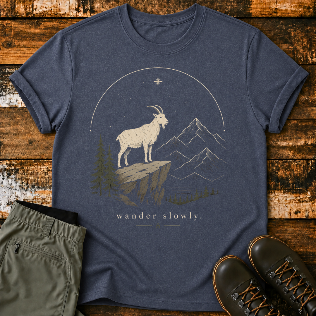 Mountain Goat Starry Night T-Shirt