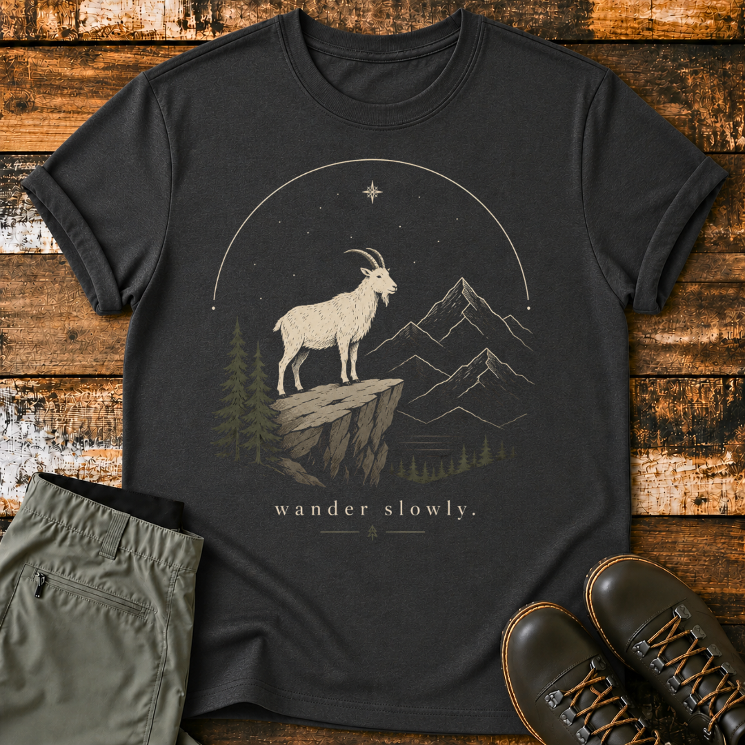 Mountain Goat Starry Night T-Shirt