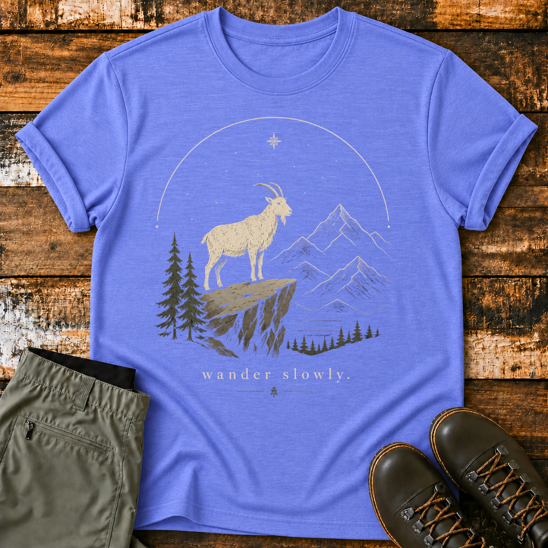 Mountain Goat Starry Night T-Shirt