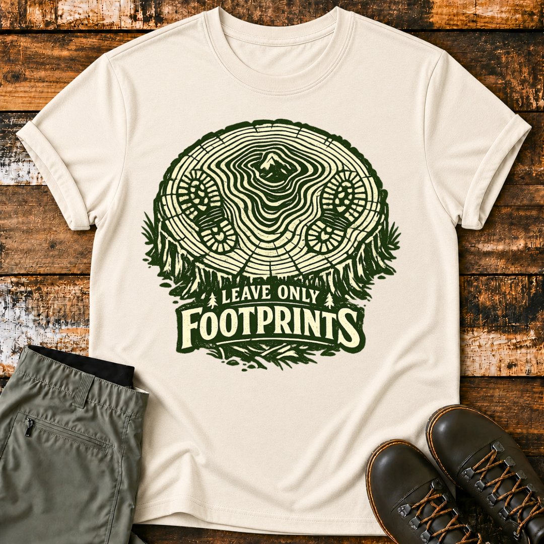 Leave Only FootPrints T‑Shirt