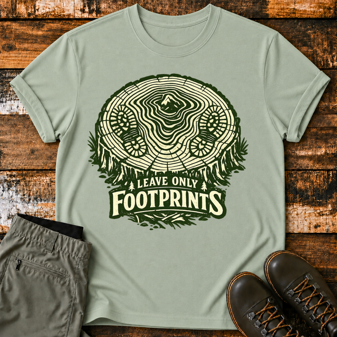 Leave Only FootPrints T‑Shirt