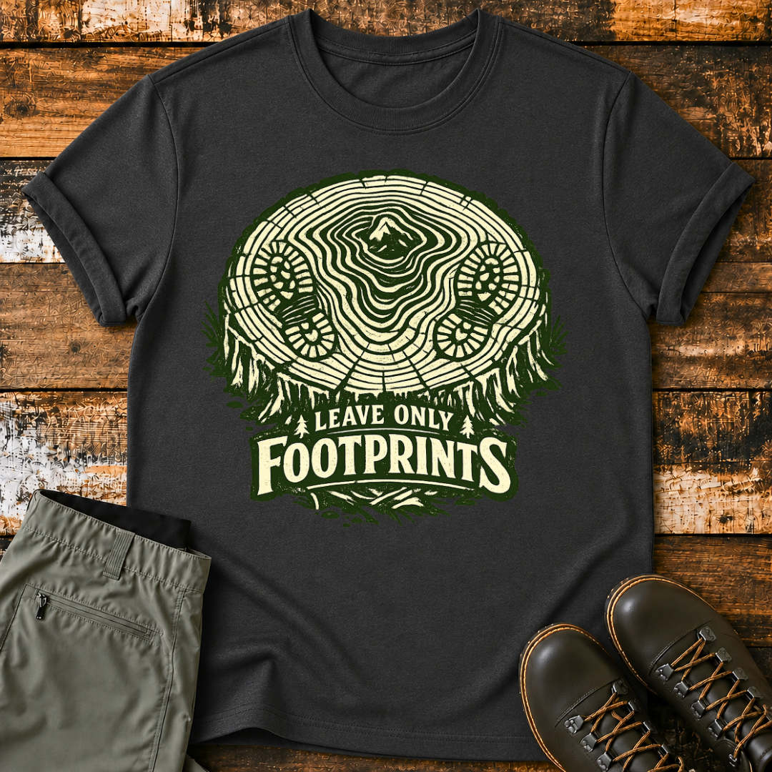 Leave Only FootPrints T‑Shirt