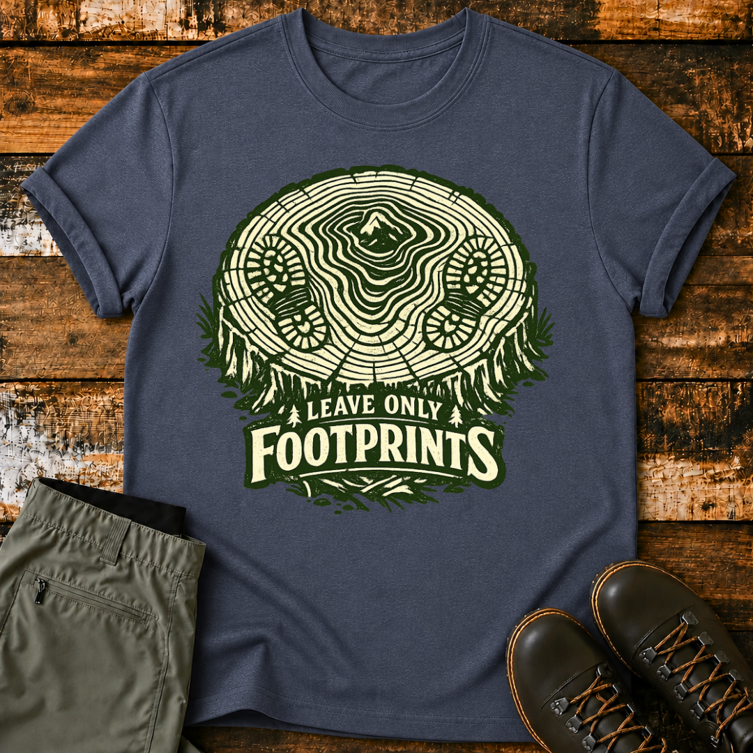 Leave Only FootPrints T‑Shirt