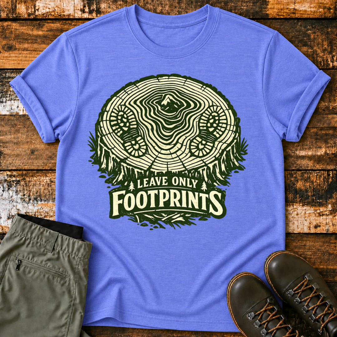 Leave Only FootPrints T‑Shirt