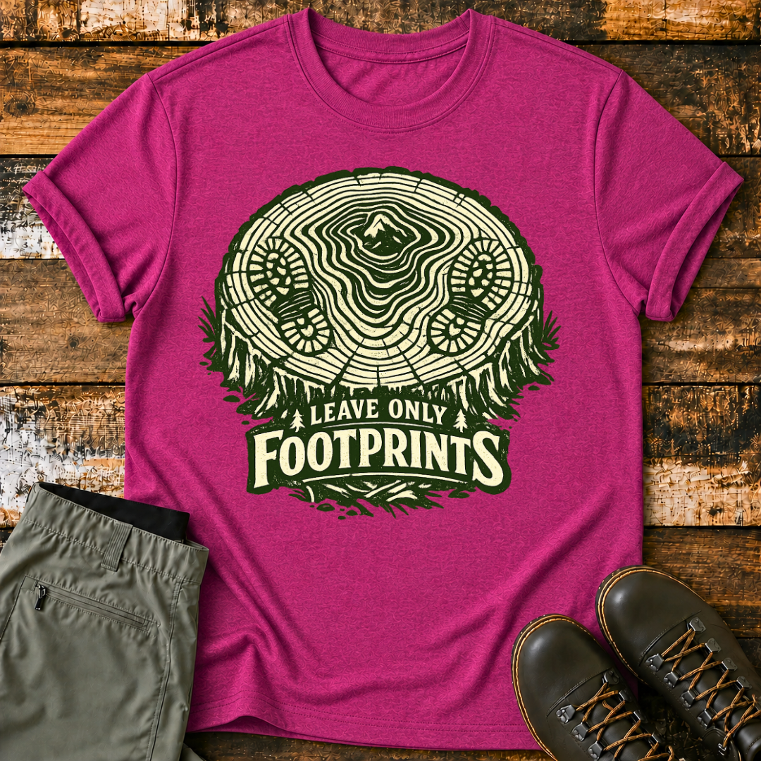 Leave Only FootPrints T‑Shirt