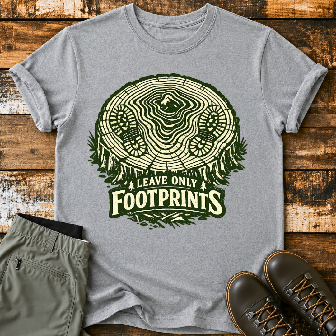 Leave Only FootPrints T‑Shirt