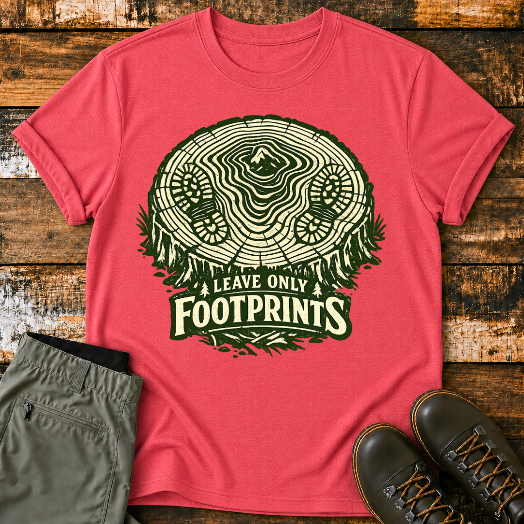 Leave Only FootPrints T‑Shirt