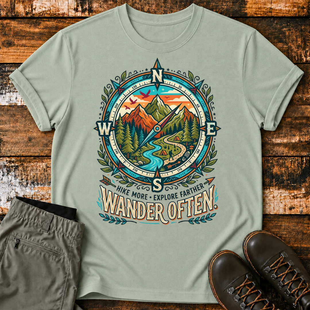 Wander Often Compass T‑Shirt