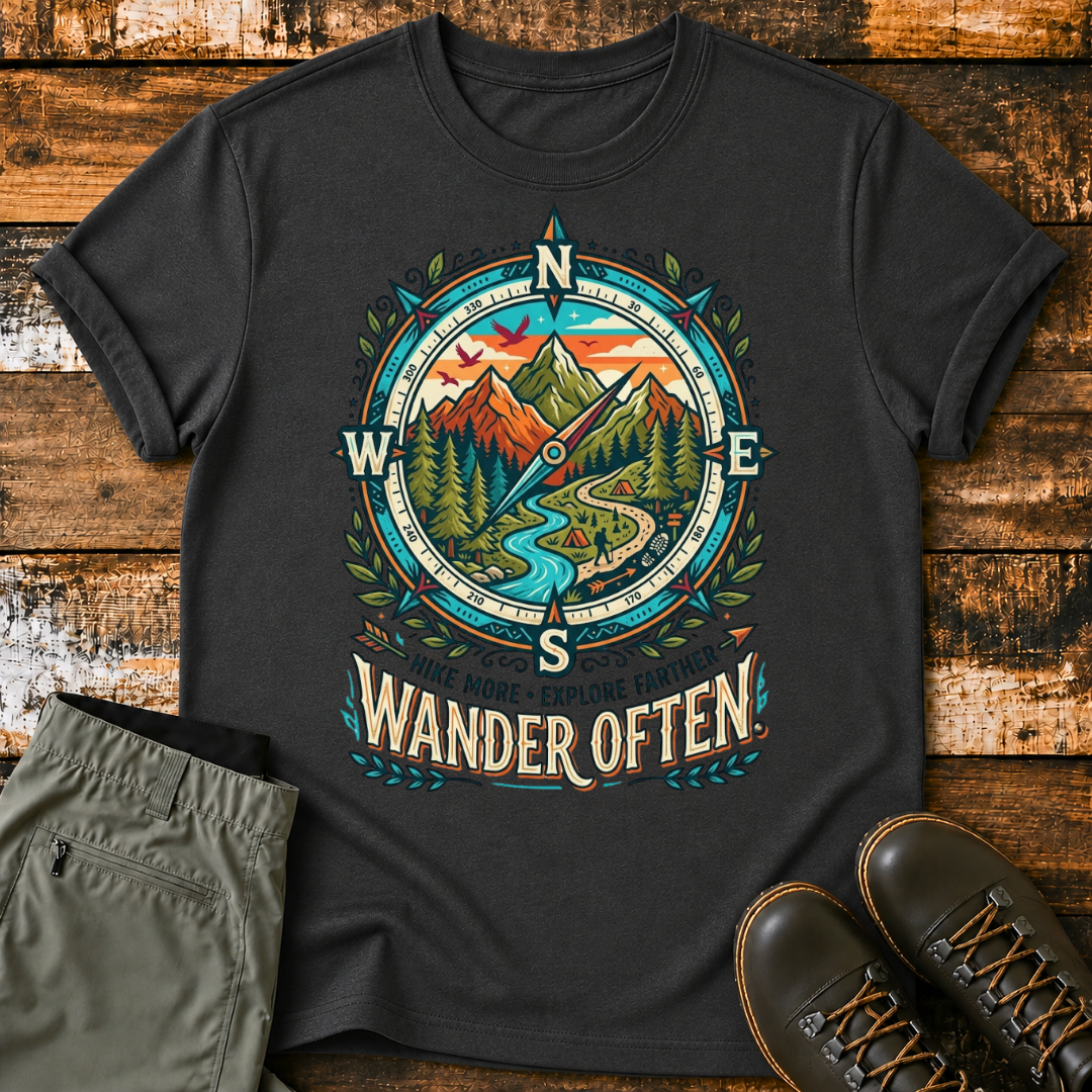 Wander Often Compass T‑Shirt