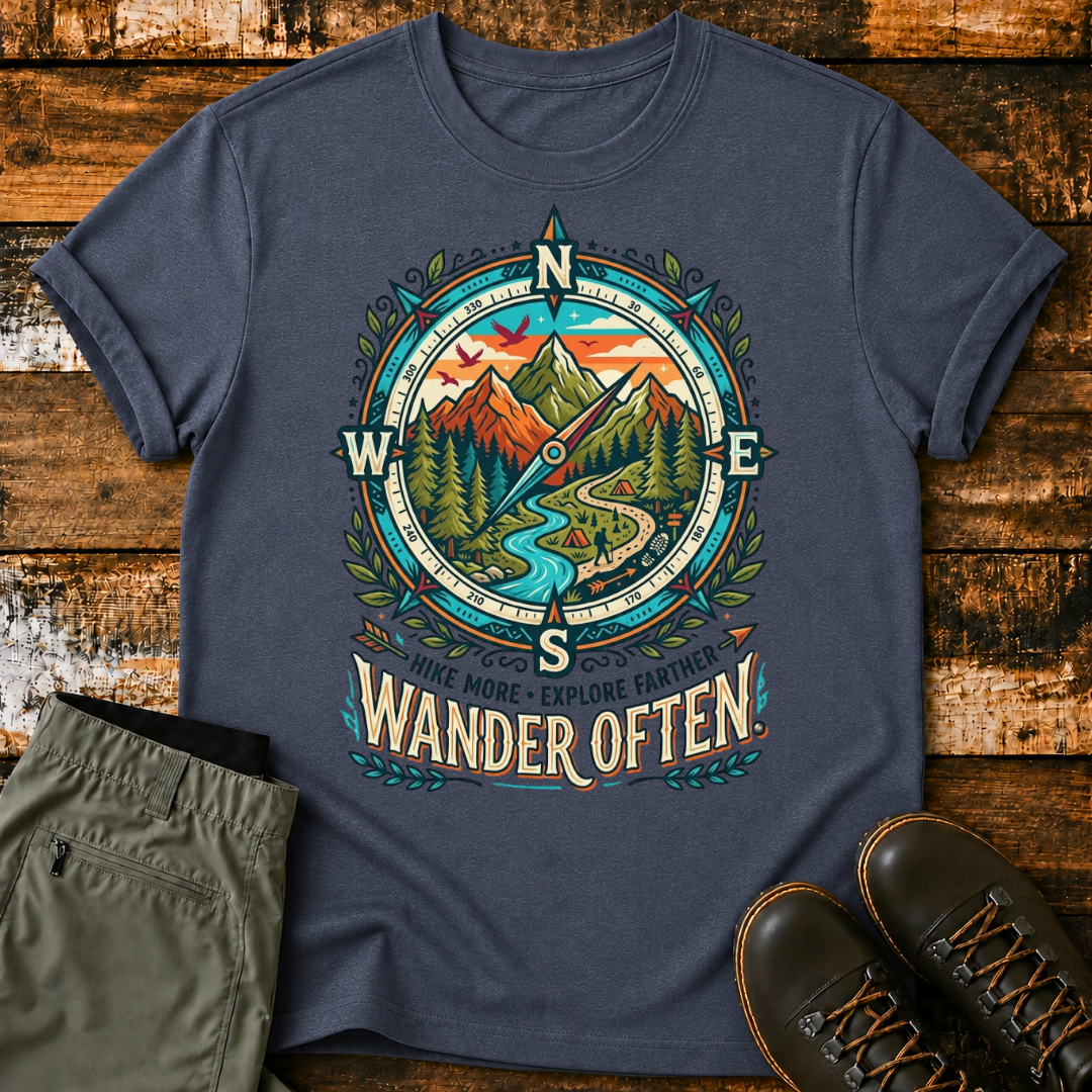Wander Often Compass T‑Shirt