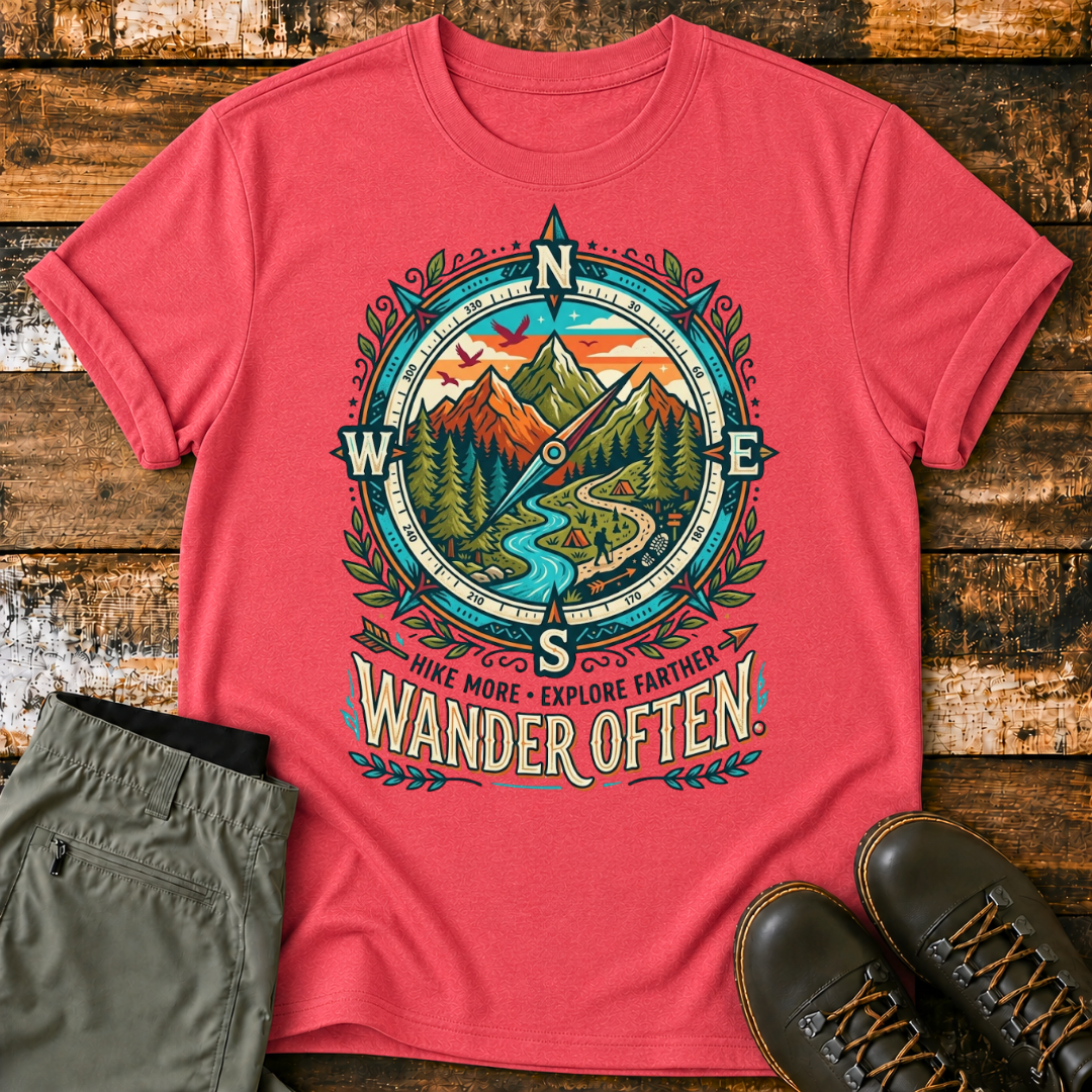 Wander Often Compass T‑Shirt