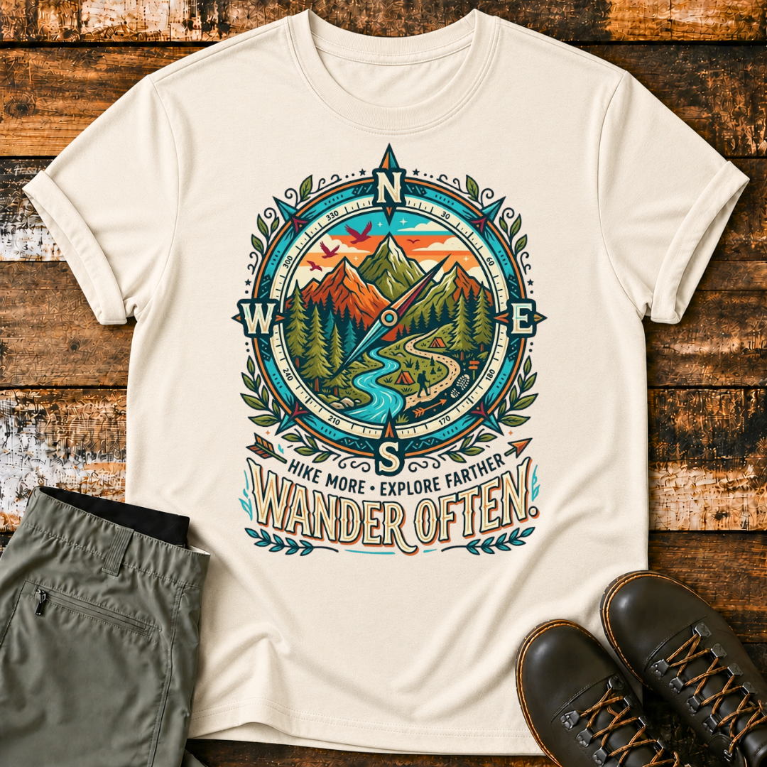 Wander Often Compass T‑Shirt