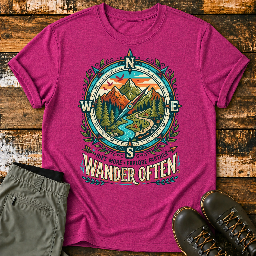 Wander Often Compass T‑Shirt