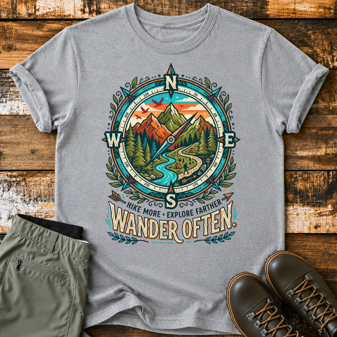 Wander Often Compass T‑Shirt