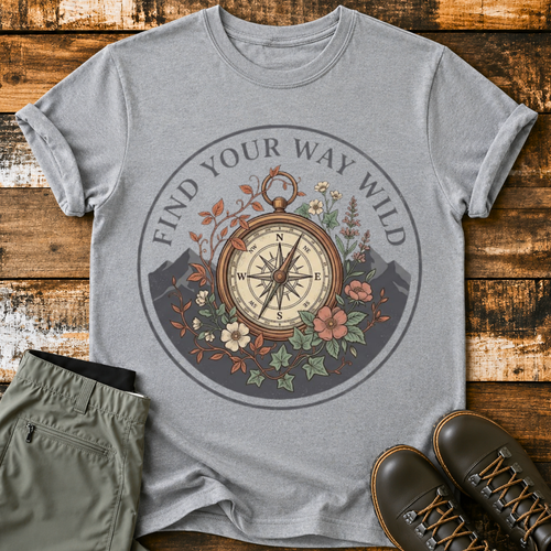 Find Your Way Wild Compass T‑Shirt