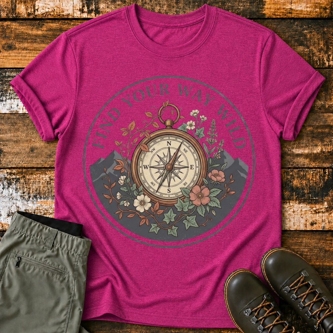 Find Your Way Wild Compass T‑Shirt