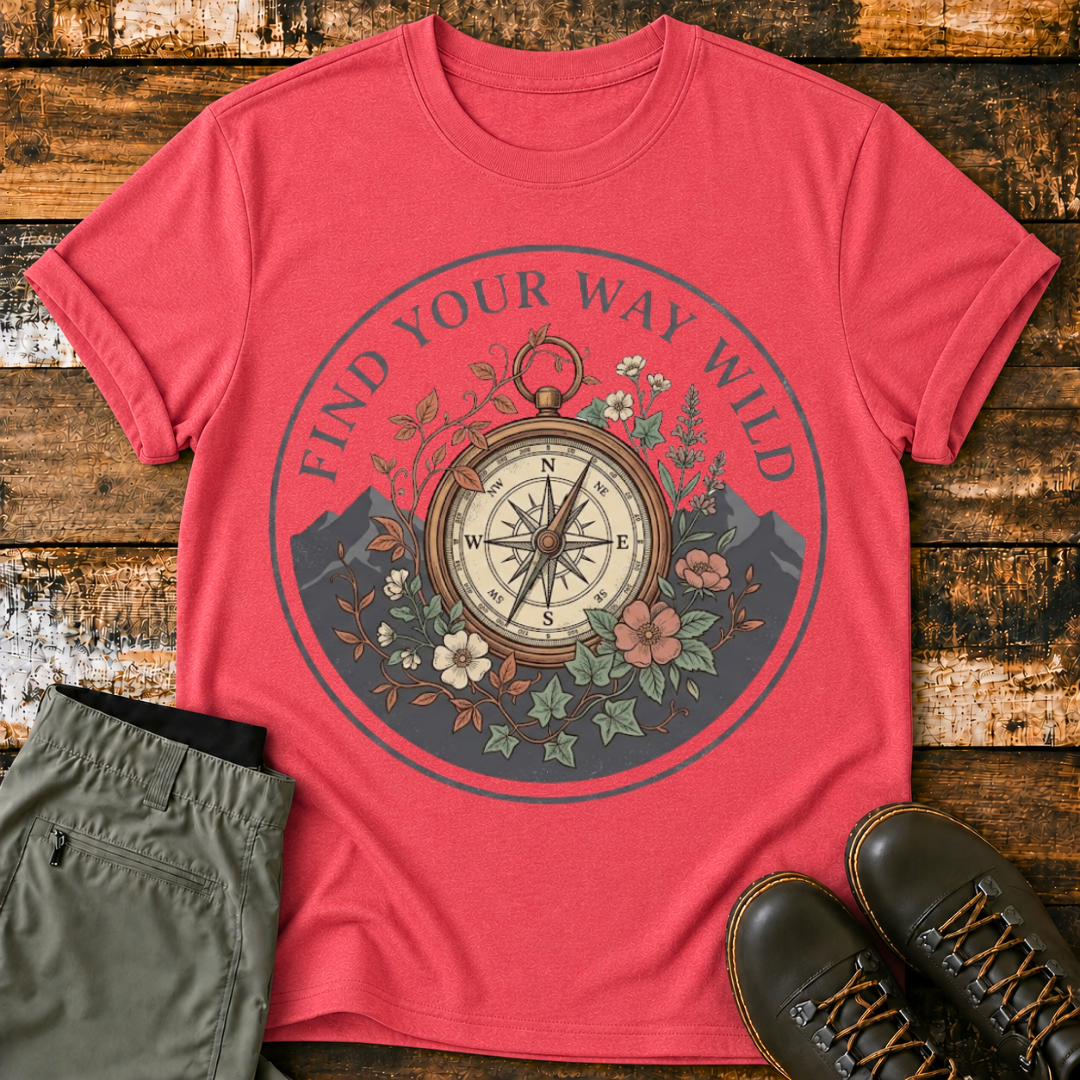 Find Your Way Wild Compass T‑Shirt