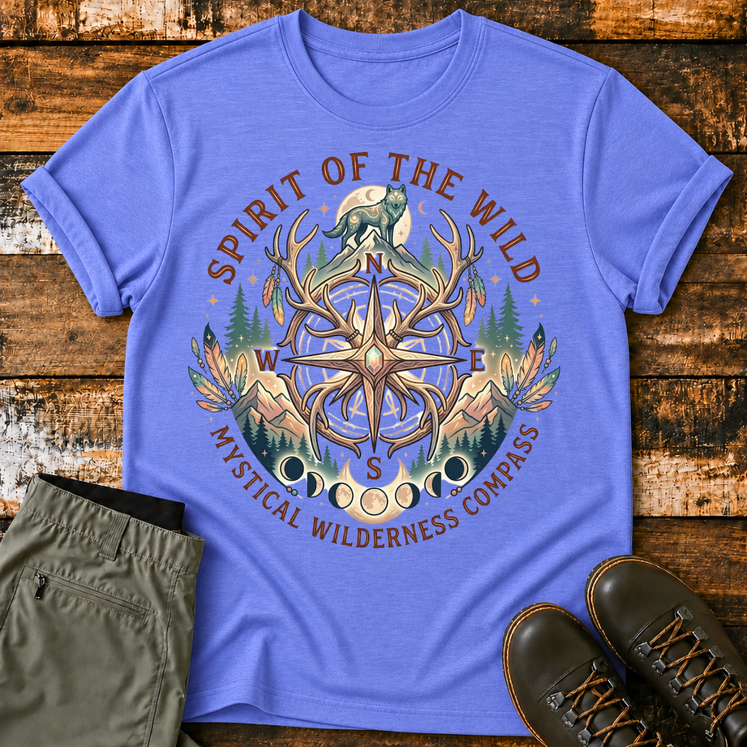 Mystical Wilderness Compass T‑Shirt