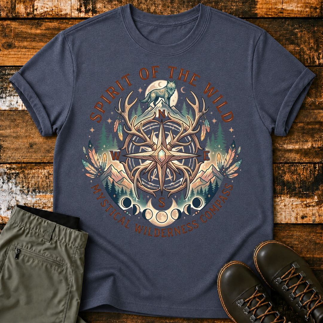 Mystical Wilderness Compass T‑Shirt