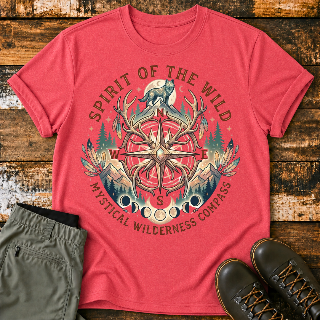 Mystical Wilderness Compass T‑Shirt