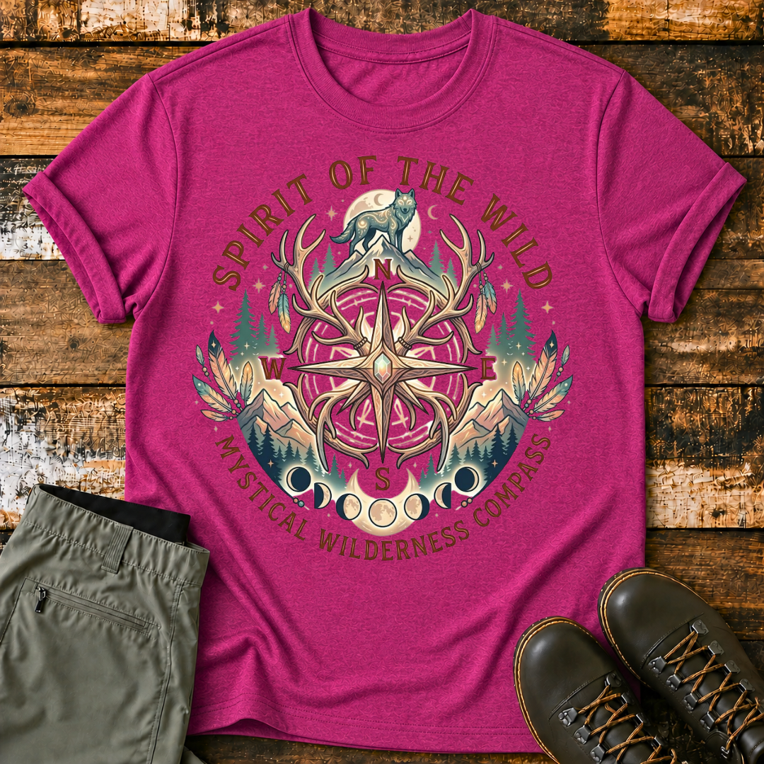 Mystical Wilderness Compass T‑Shirt
