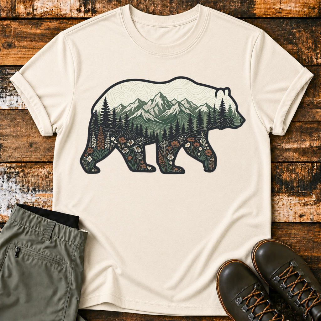 Mountain In Bear T‑Shirt