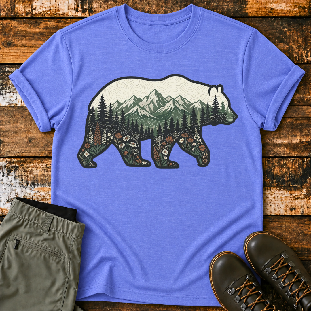 Mountain In Bear T‑Shirt