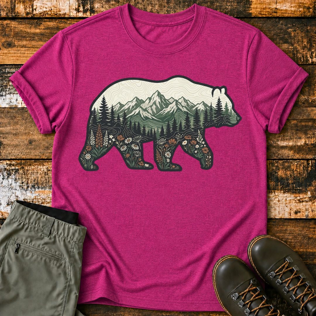 Mountain In Bear T‑Shirt