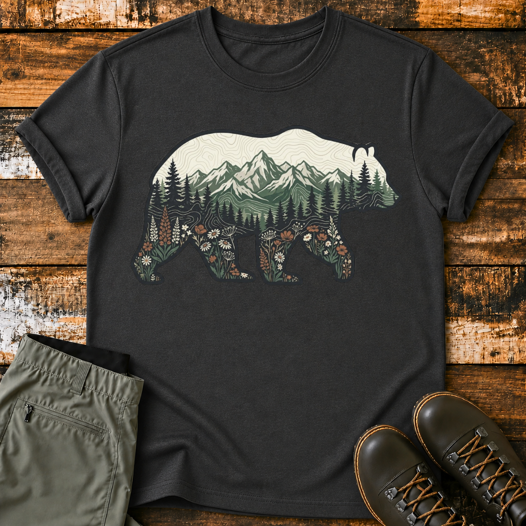 Mountain In Bear T‑Shirt