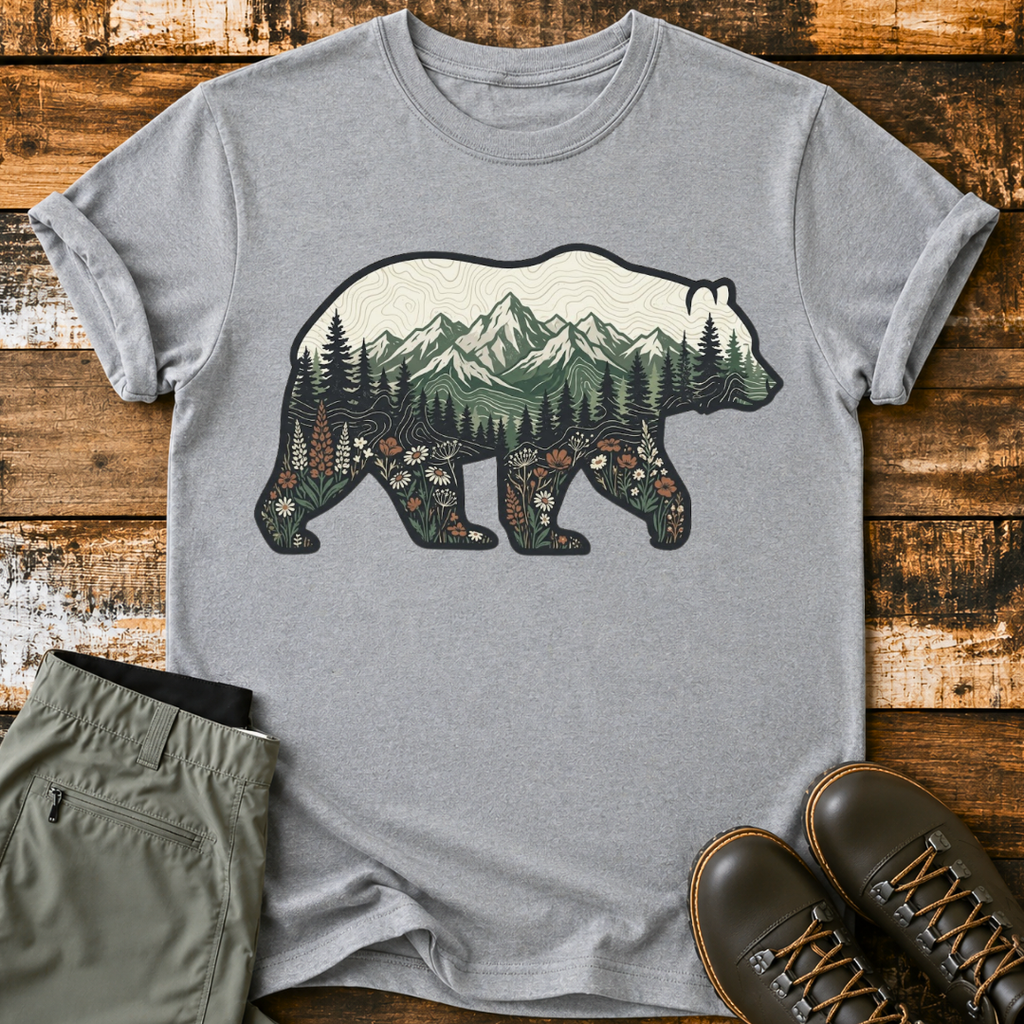 Mountain In Bear T‑Shirt