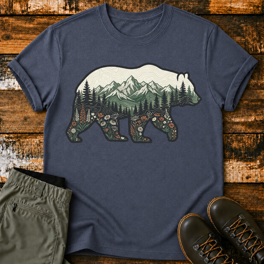 Mountain In Bear T‑Shirt
