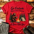 Go Oustide Worst Case Scenario Bear T-Shirt