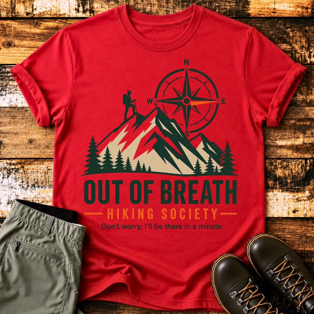 Out of Breath Hiking Society T-Shirt