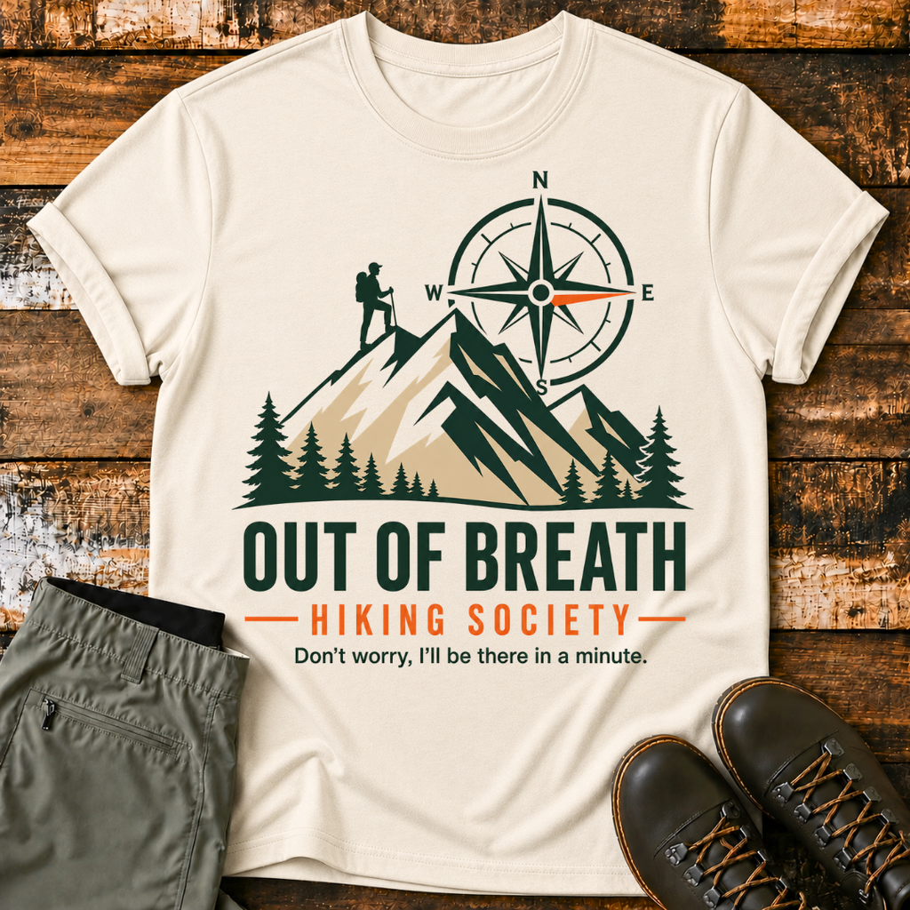 Out of Breath Hiking Society T-Shirt