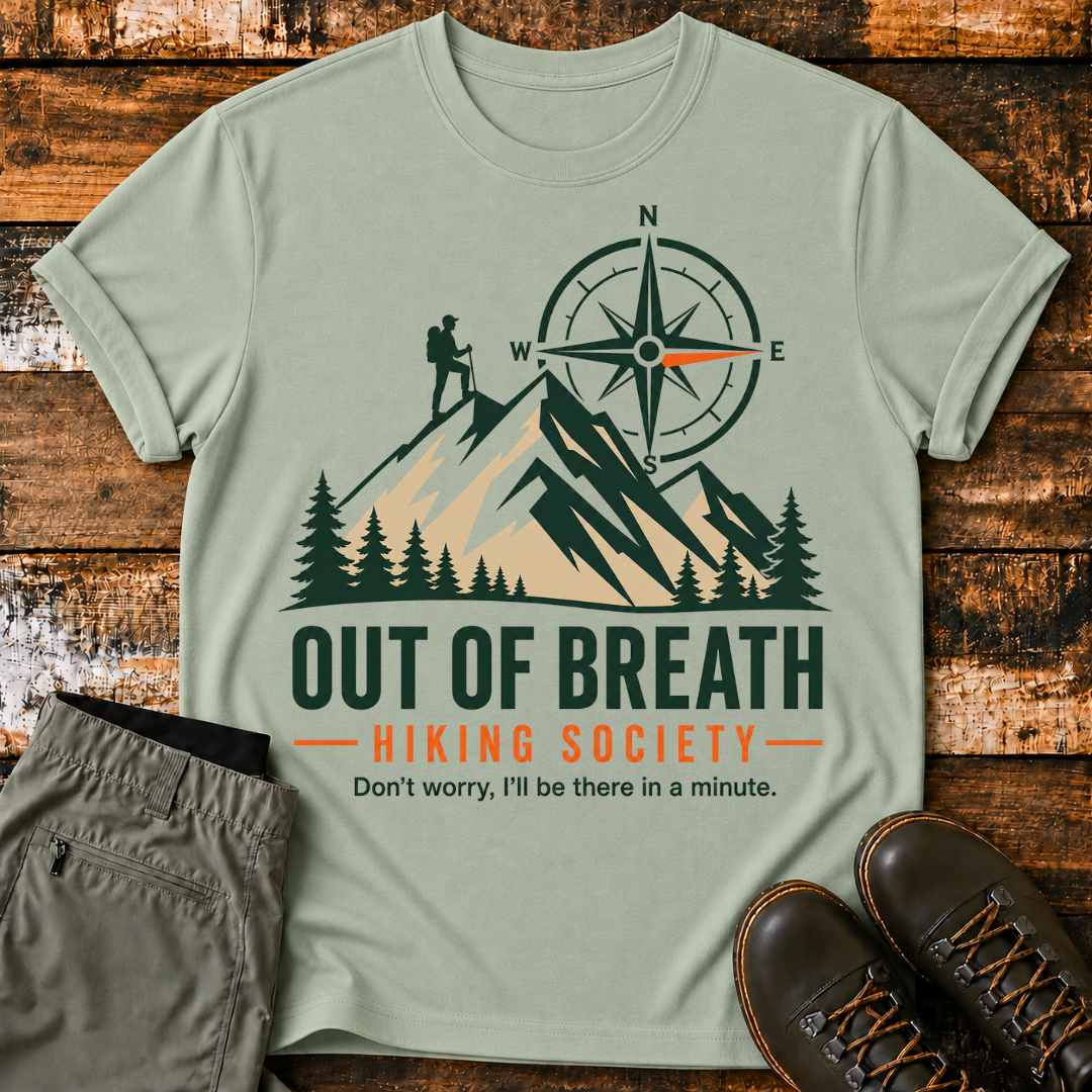 Out of Breath Hiking Society T-Shirt