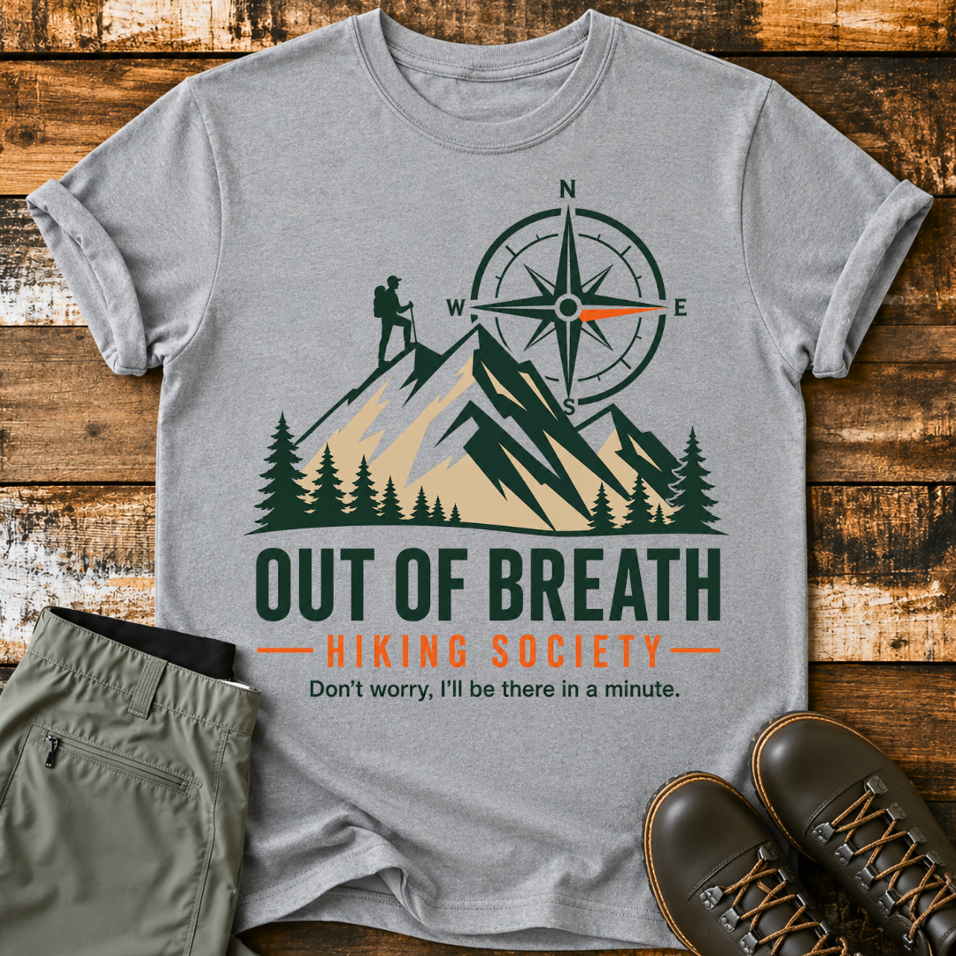 Out of Breath Hiking Society T-Shirt
