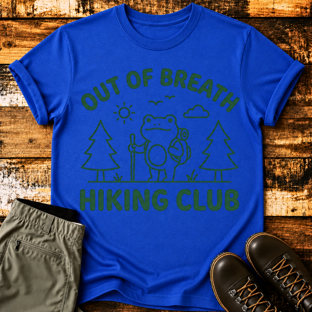 Out of Breath Frog Hiking Club T-Shirt